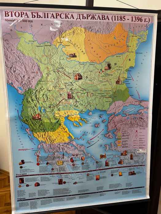 Исторически карти – Административна карта на България