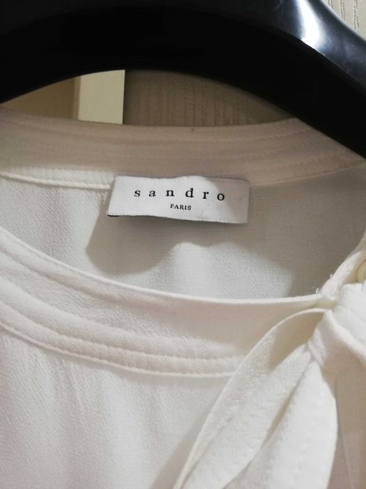 Риза SANDRO в снежно бяло