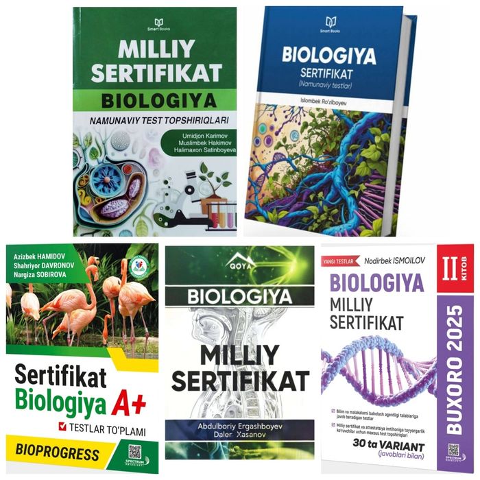 Доставка. Milliy sertifikat Biologiya namunaviy test topshiriqlari
bio
