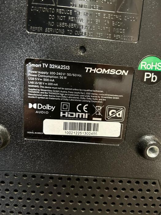 Televizor Thomson 32HA2S13 TV HD Android de 32 inchi, 81 cm -D-