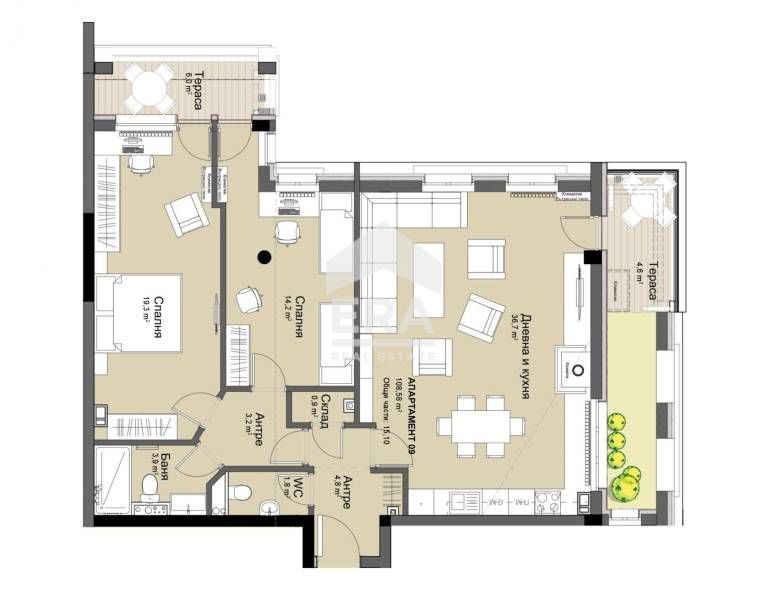 Продава се Тристаен апартамент в София, Красно село - 124 кв.м за 1382 €/кв.м - Снимка #8