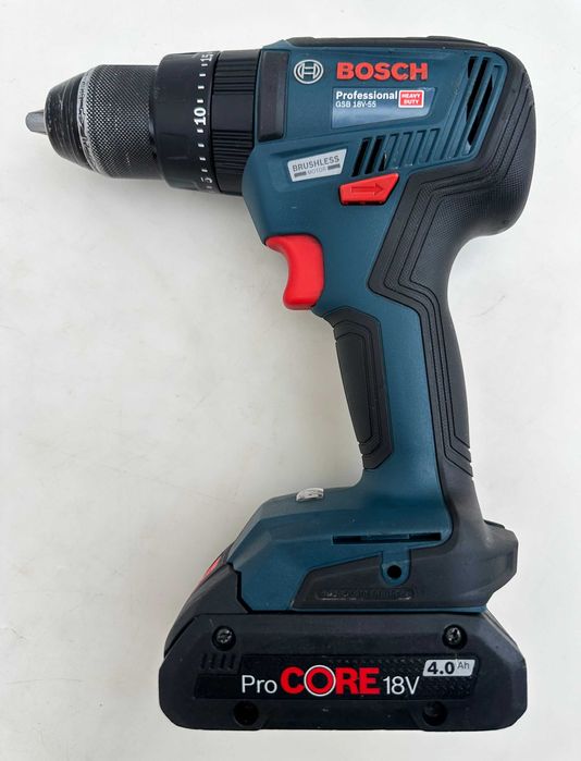 BOSCH GSB 18V-55 - Безчетков ударен винтоверт 2x18V 4.0Ah ProCore