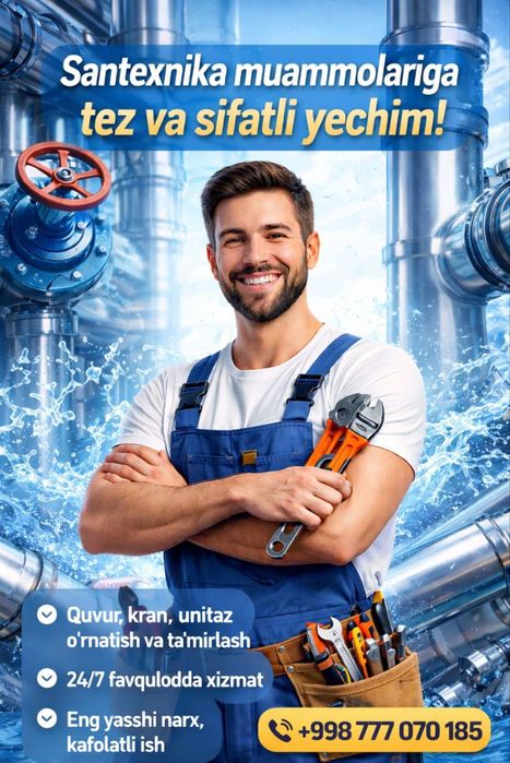 Santexnik— uy va ofislar uchun