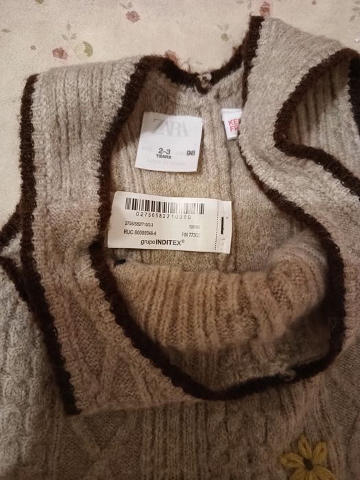 Zara плетен гащеризон 98 размер