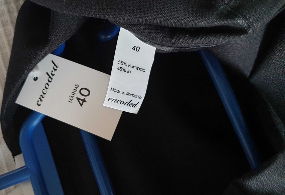 Sacou Encoded M/L, nou, material in