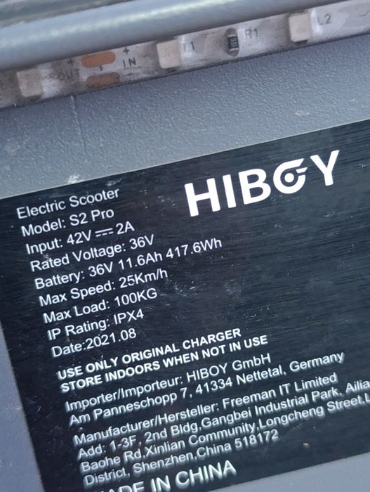 Trotineta electrica hyboy pro 2 cu baterie dubla  40-60 km