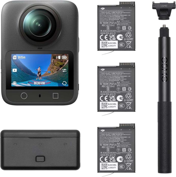 Екшън камера DJI Osmo 360 Adventure Combo, Черна, НОВА