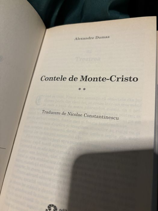 VAND Alexandre Dumas - Contele de Monte Cristo - volumul 1 & 2 noi