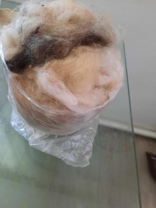 Собачья шерсть. Не чёсанная.