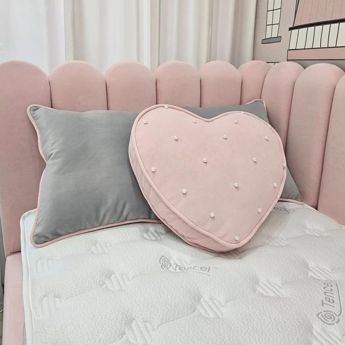 Детская мягкая кровать угловая