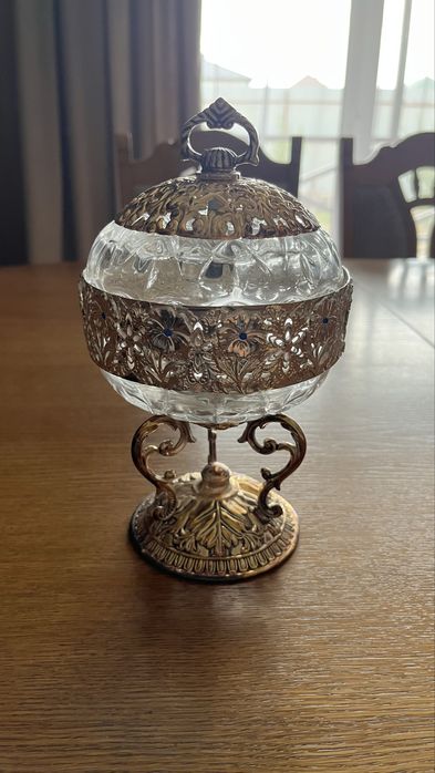 Конфетница мельхиоровая