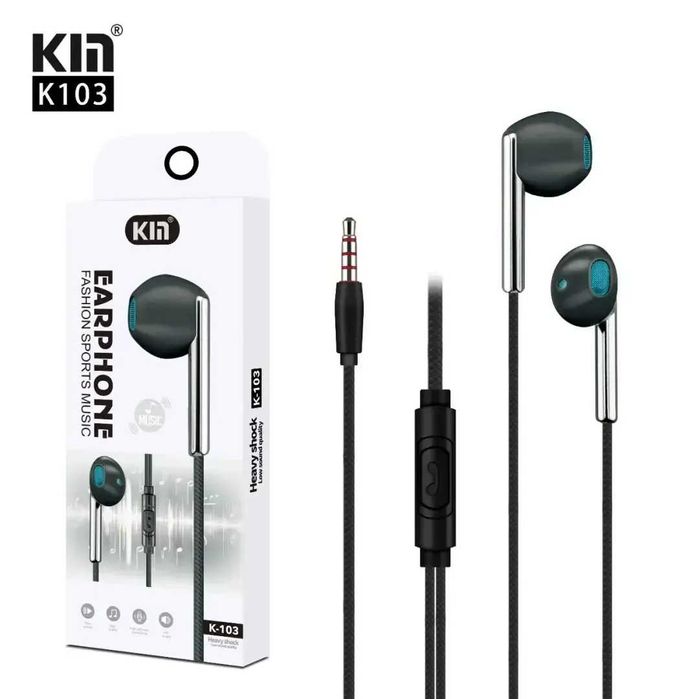 Проводные наушники KIN K103, 3.5 мм, динамик 10 мм, 32 Ом