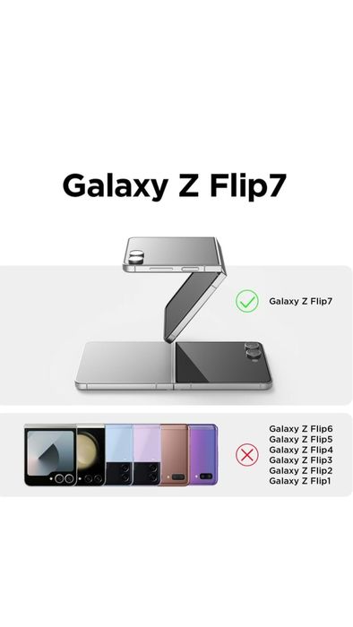 Прозрачен калъф за Samsung Galaxy Z Flip 7