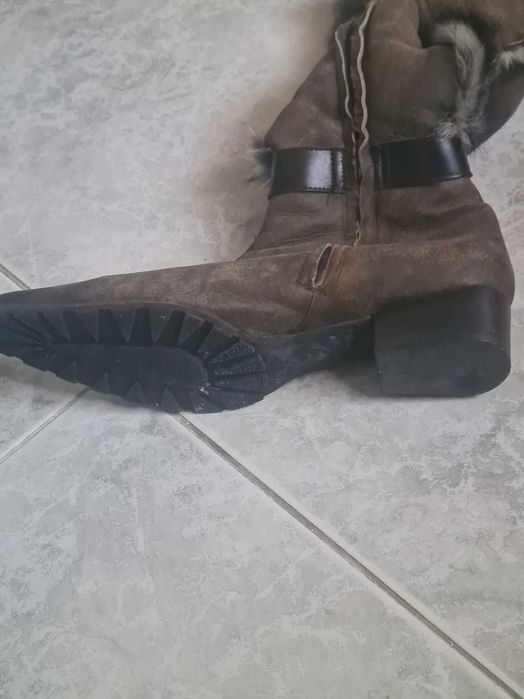 Cisme Baldinini de piele cu blana