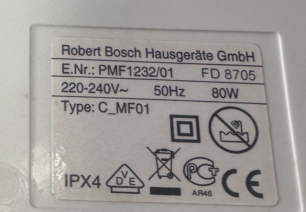 Aparat hidromasaj picioare Bosch model PMF1232/01