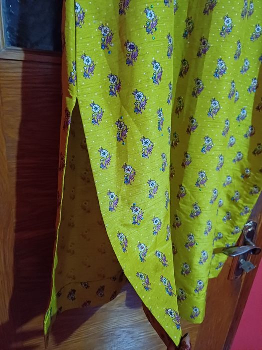Tunică Indiană galben muștar