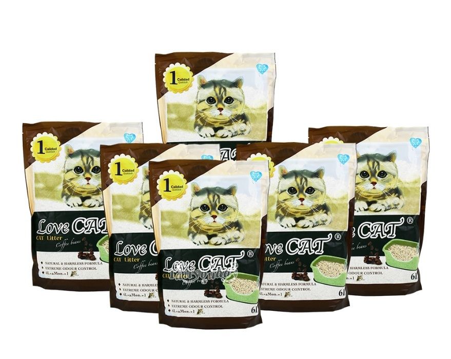 Промо Цена! LOVE CAT LITTER ТОФУ Еко Постелка за Котешка Тоалетна