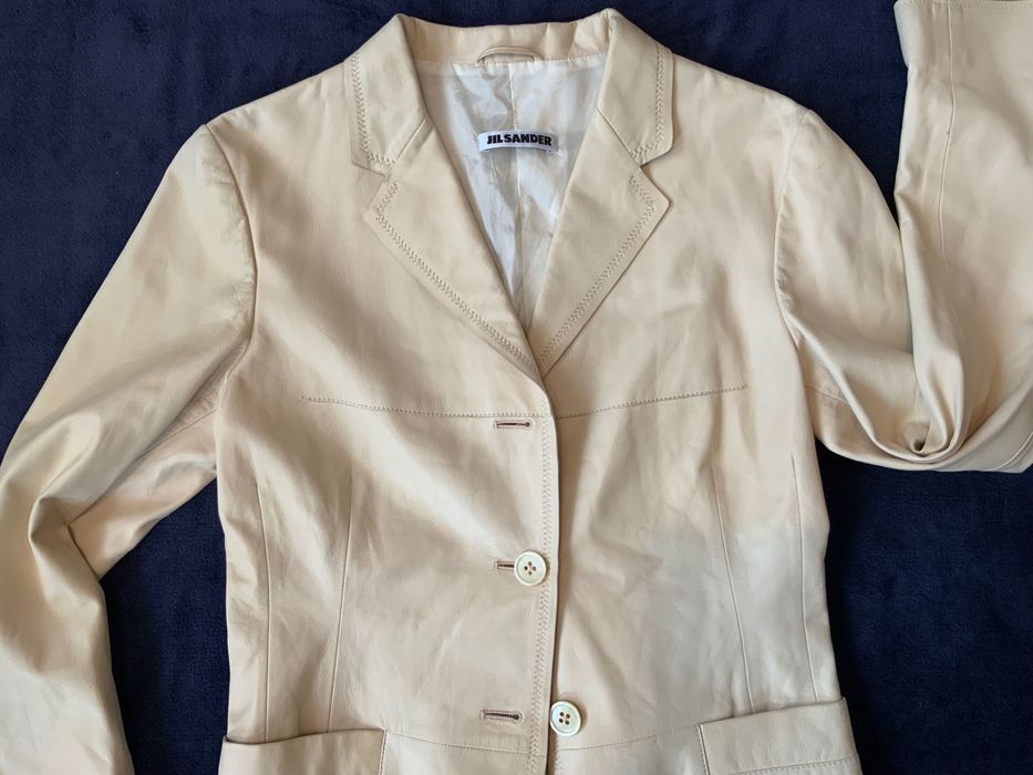Jil Sander-оригинално кожено сако,яке 36 с
