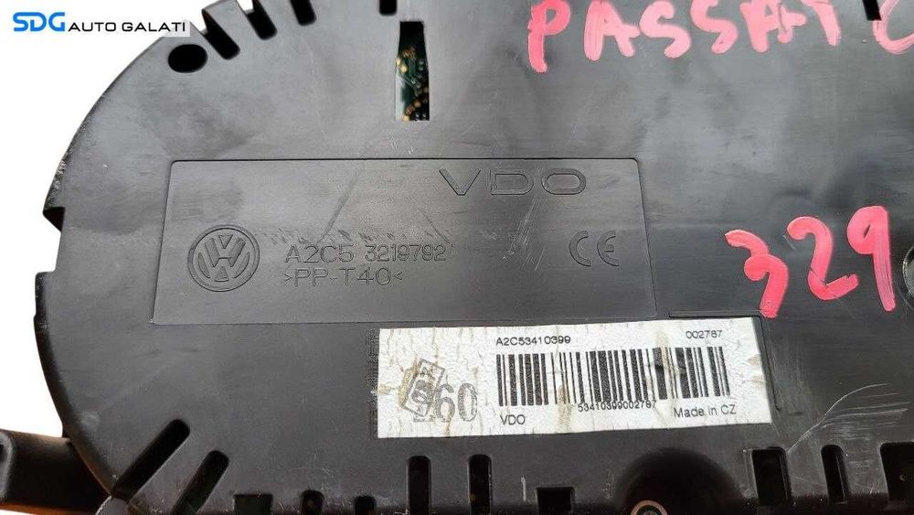 Ceas Ceasuri Cluster Instrumente Bord Volkswagen Passat CC 2.0 TDI 2008 - 2012 Cod 3C8920970P A2C5-3219792 [L8524]
