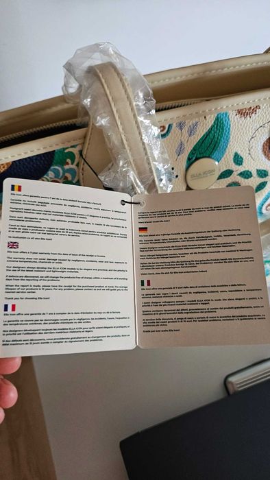 Geanta de dama ella icon pavone print