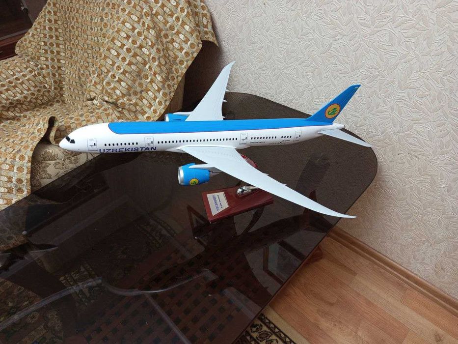 Боинг-787 ( Boeing "Dreamliner" ). Большая модель самолета  ( 63 см. )