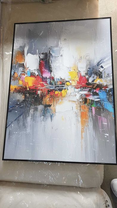 Tablou abstract, poster inramat, 50x70 cm