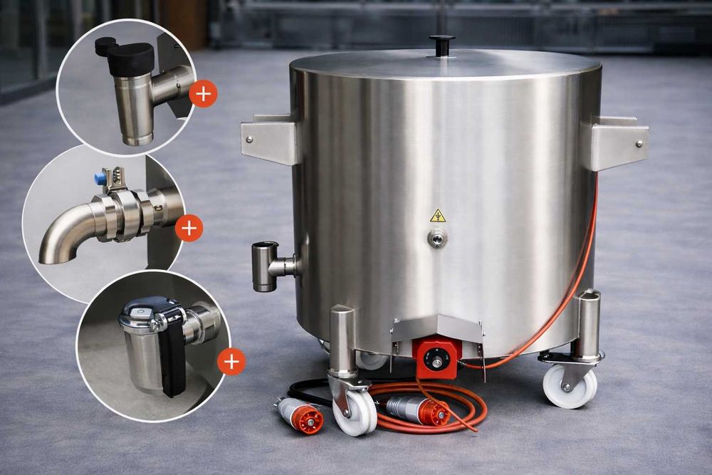 Cazan de fierbere si pasteurizare- 90 litri