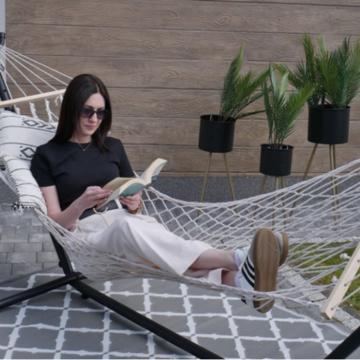 Въжен хамак - идеален кът за релакс