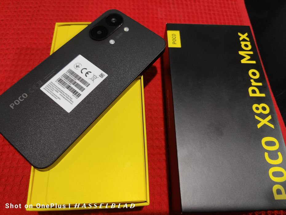 Poco X8 Pro Max 512GB/12+8RAM 8500mAh батерия24.гаранция чисто нов неупотребяван черен мат