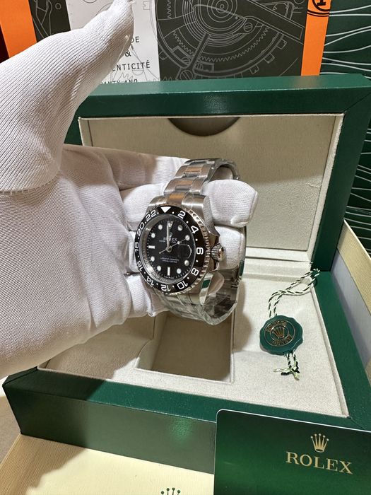 Ceas Rolex GMT-MASTER II Silver/Black Dial