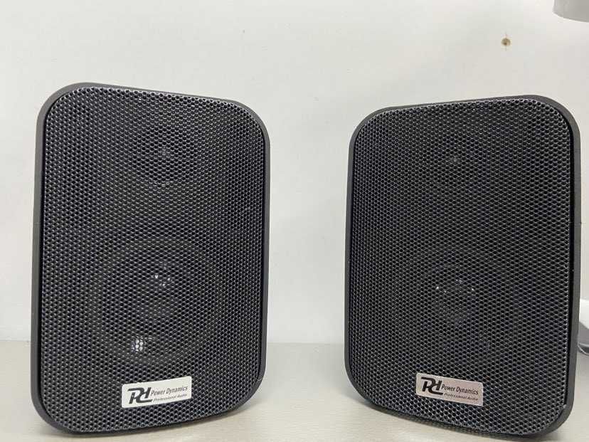 Set de boxe, 100V /8ohm, interior/exterior, IPX5, 20W RMS, negru