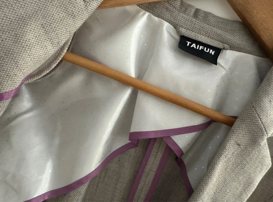 Sacou bej Taifun lână și viscoză