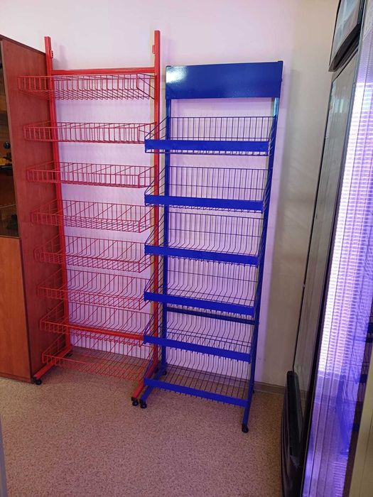 Железные полки под чипсы кондитерские островной для магазина базар