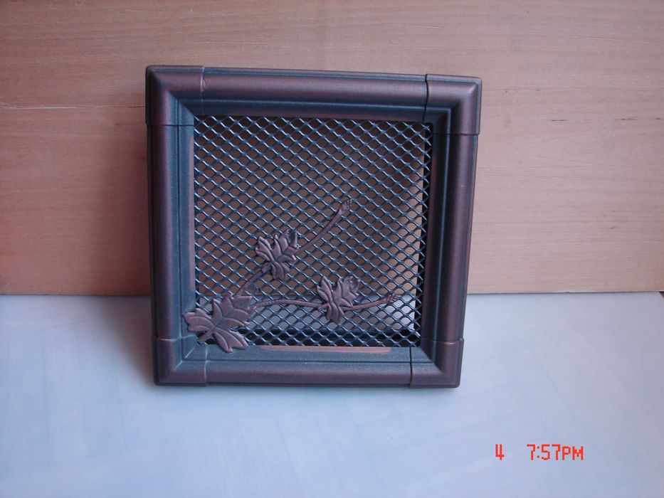 Grila de aerisire 160/160 pemtru semineu,soba,camari subsoluri camere tehnice . 5 bucati