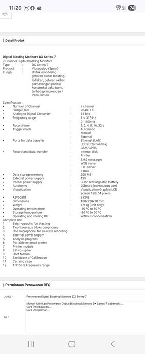 Vibracord DX aparat profesional pt măsurare vibrațiilor astep oferte