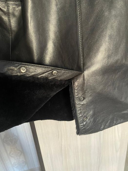 Мужское кожаное пальто