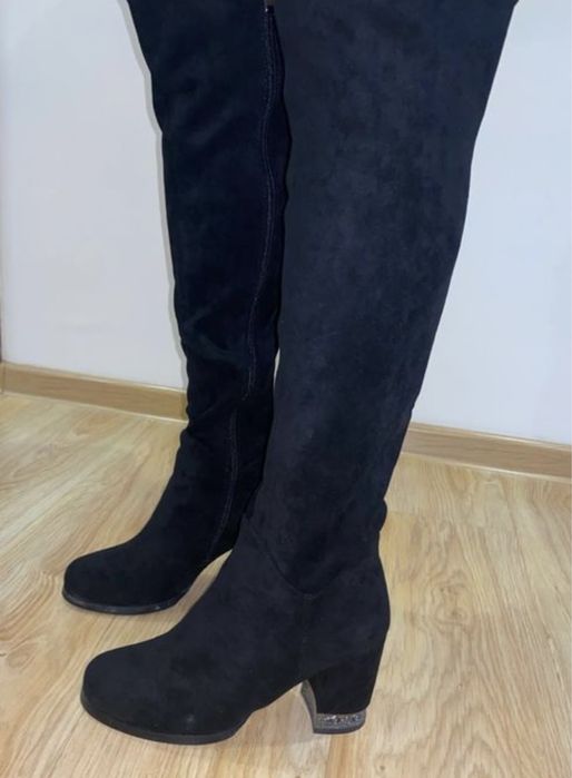 Продам сапоги еврозима замшевые