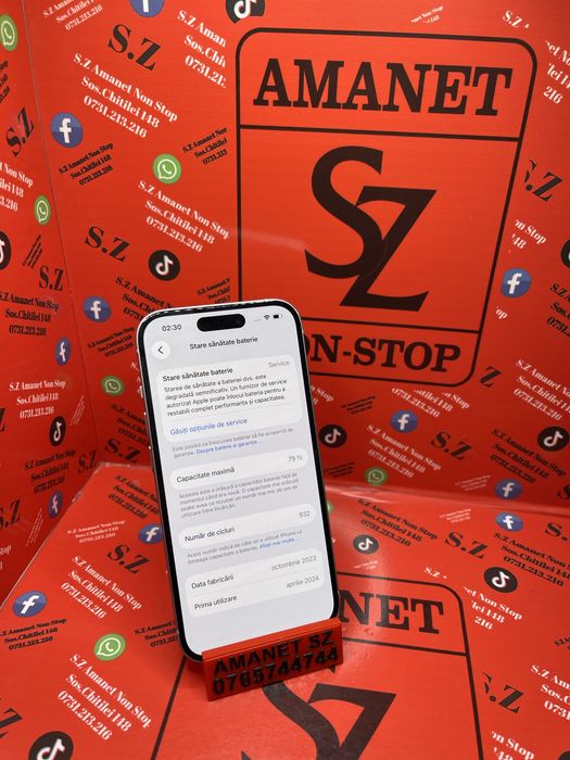Iphone 15 Fisurat Spate Amanet SZ 176
