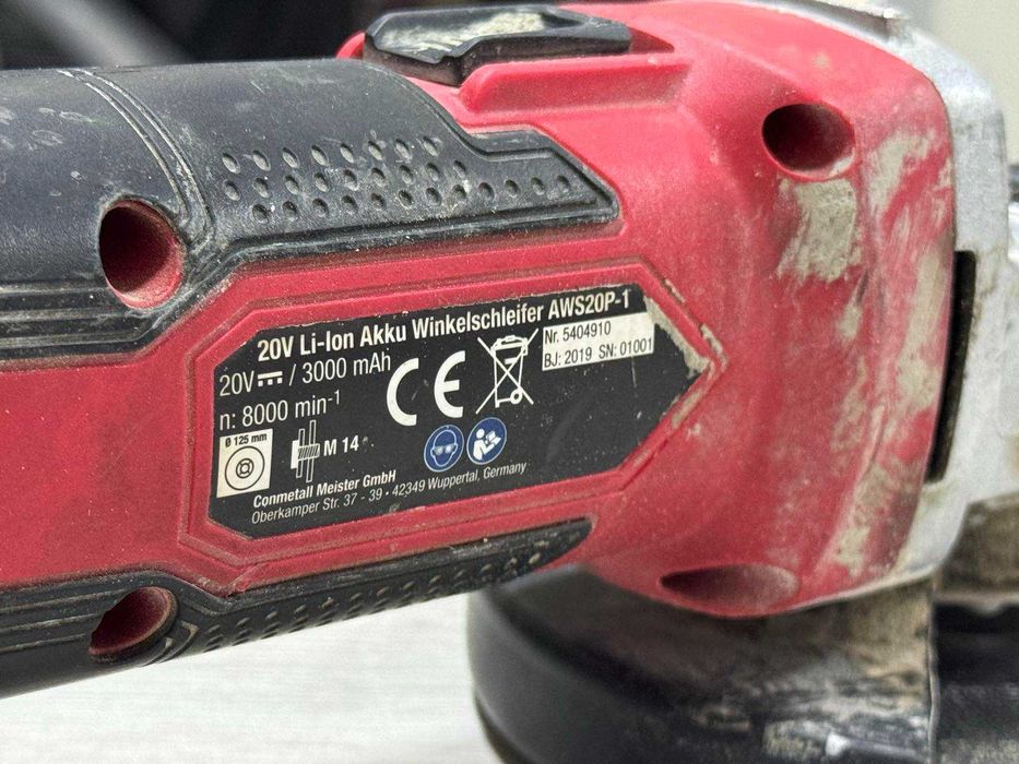 Акумулаторен ъглошлайф Meister AWS20P-1