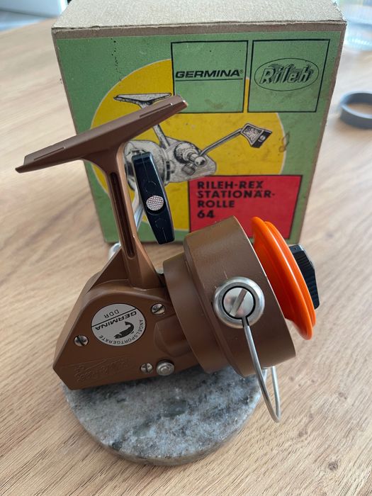 Колекционерска риболовна макара Germina Rileh‑Rex 64 –оригинална кутия