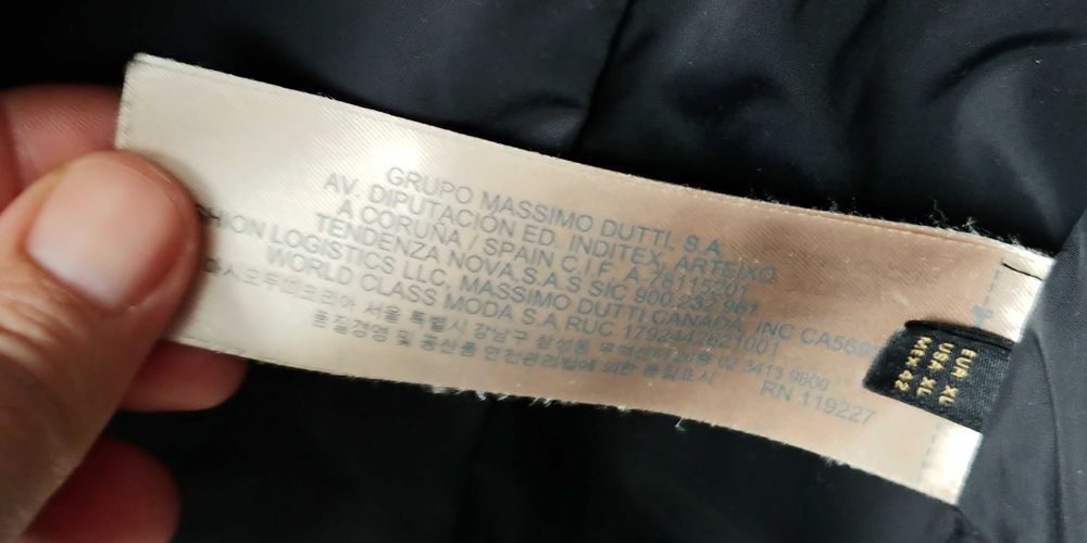 Geacã Massimo Dutti originala XL