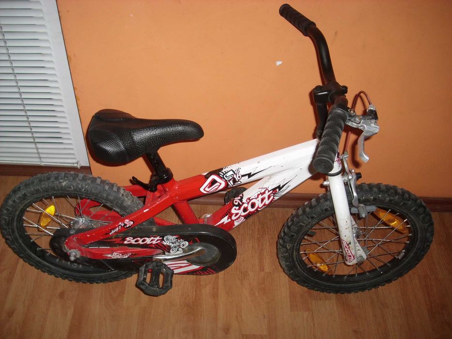SCOTT 16 ″ USA Детски велосипед,колело със спомагателни колела.Промо!