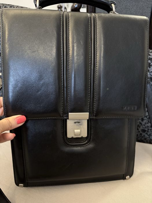 Art-93 мъжка бизнес чанта естествена кожа