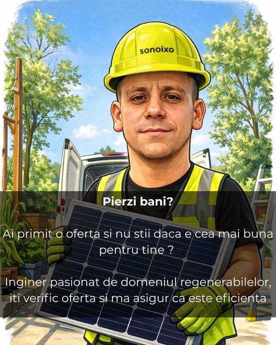 Verific oferte și optimizez sisteme fotovoltaice + prosumator (rapid)