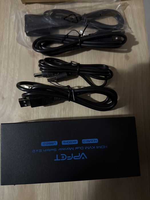 Comutator Switch KVM HDMI VPFET 2 monitoare,2 computere,4K60Hz,USB 2.0