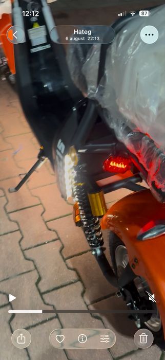 Vand scuter electric 2000W este nou 80 km facuti 5500 roni este ultima