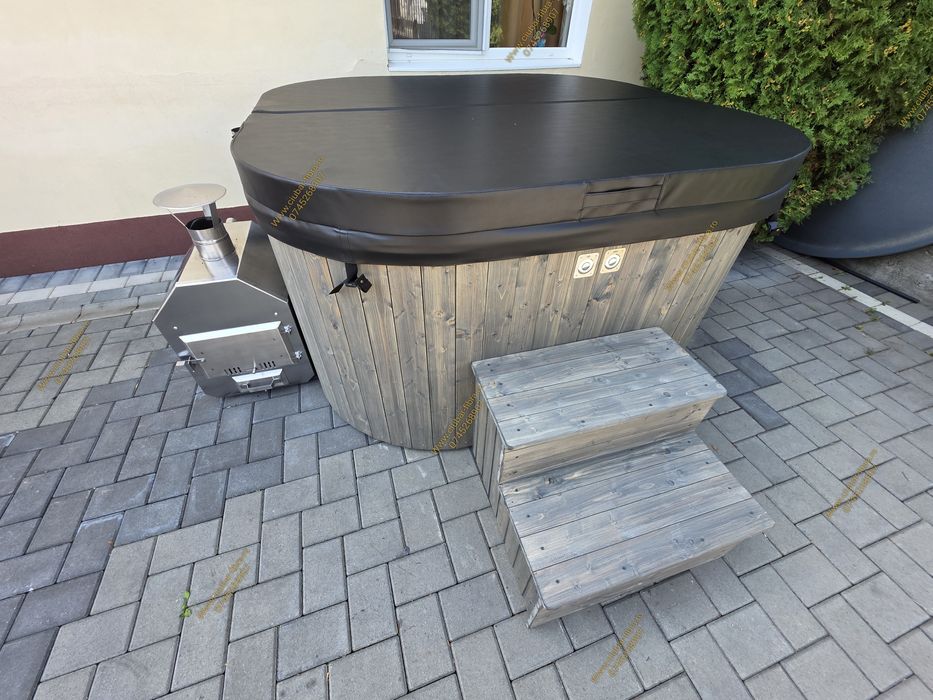 Ciubar patrat fibră, jacuzzi Hidromasaj Aeromasaj