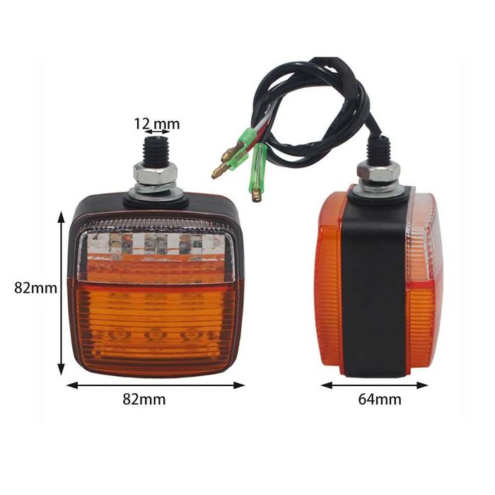 2 Броя LED Габарит с мигач за трактор/мотокар 13 диода 12-60V IP67