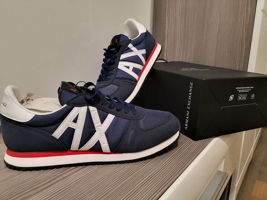 Sneakers adidasi Armani Exchange, marimea 44, 100% autentici, noi