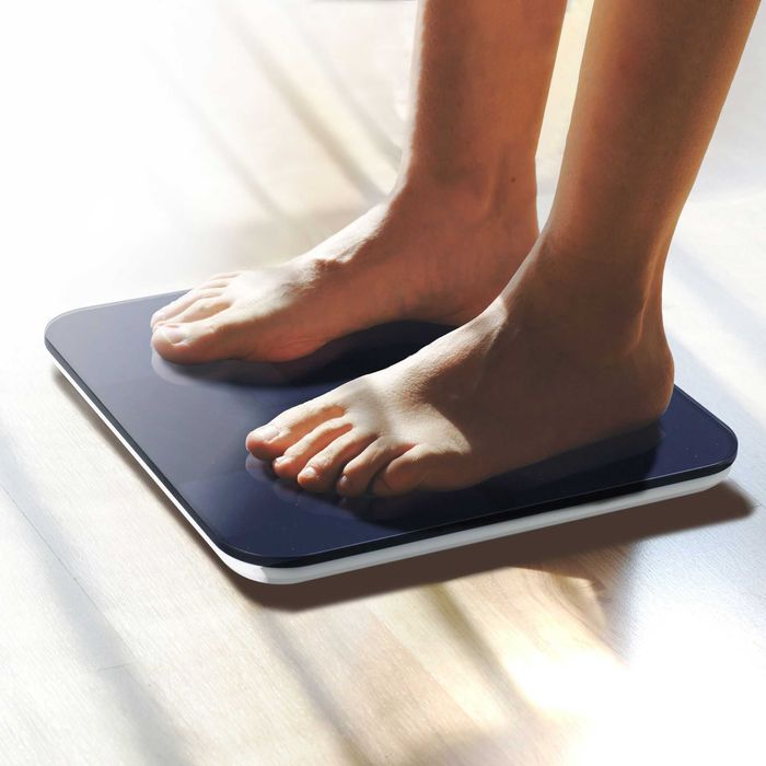 Cantar corporal digital din sticla, kg si lbs negru/albastru 2x30x30cm